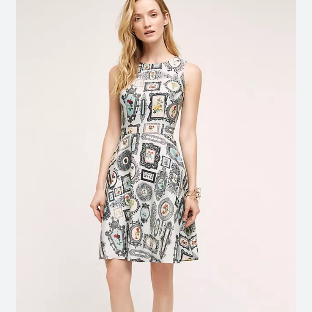 Patterned Sleeveless Dress